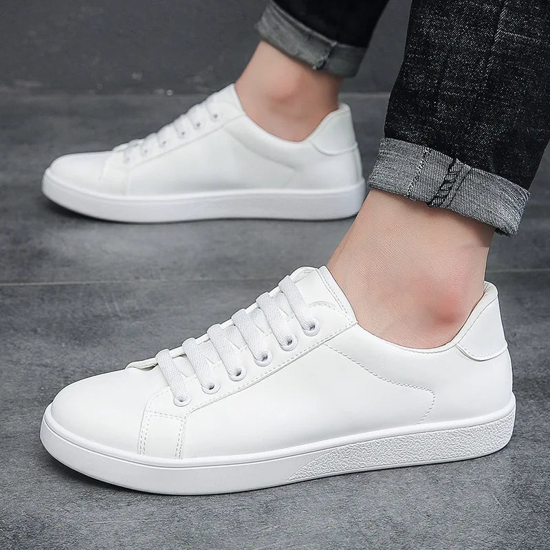 2024 Summer New Fashion Board Shoes Young Students White Shoes Men's Shoes Korean Casual Shoes Trend Shoes