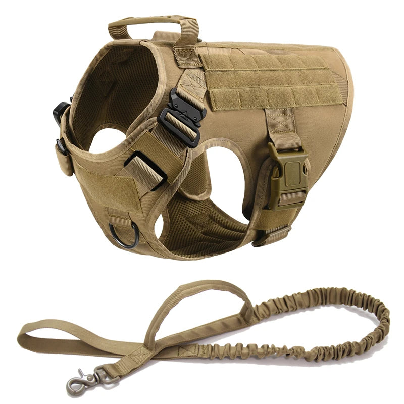 Pet K9 Tactical Military Vest German Shepherd Golden Retriever Tactical  Training Dog Harness and Leash Set For All Breeds Dogs