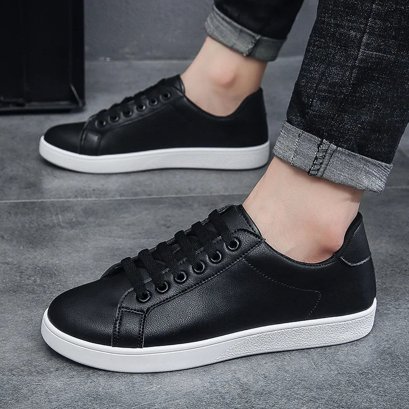 2024 Summer New Fashion Board Shoes Young Students White Shoes Men's Shoes Korean Casual Shoes Trend Shoes