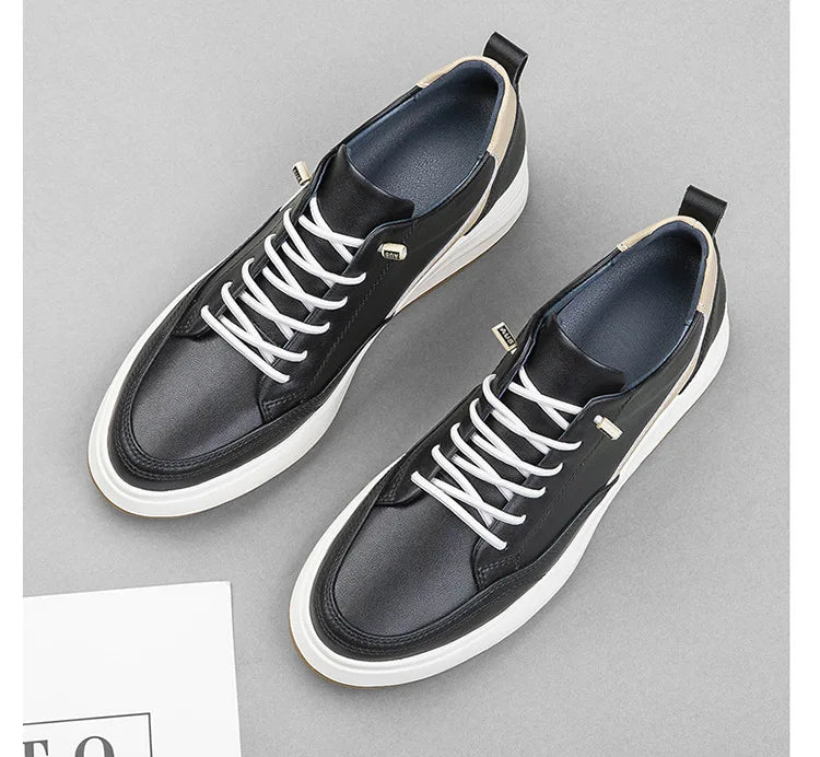 Men Elevator Shoes 4/6/8CM Invisible Inner Heightening Shoe High Quality Leather Outdoor Casual Sports Shoes Walking Work Shoes