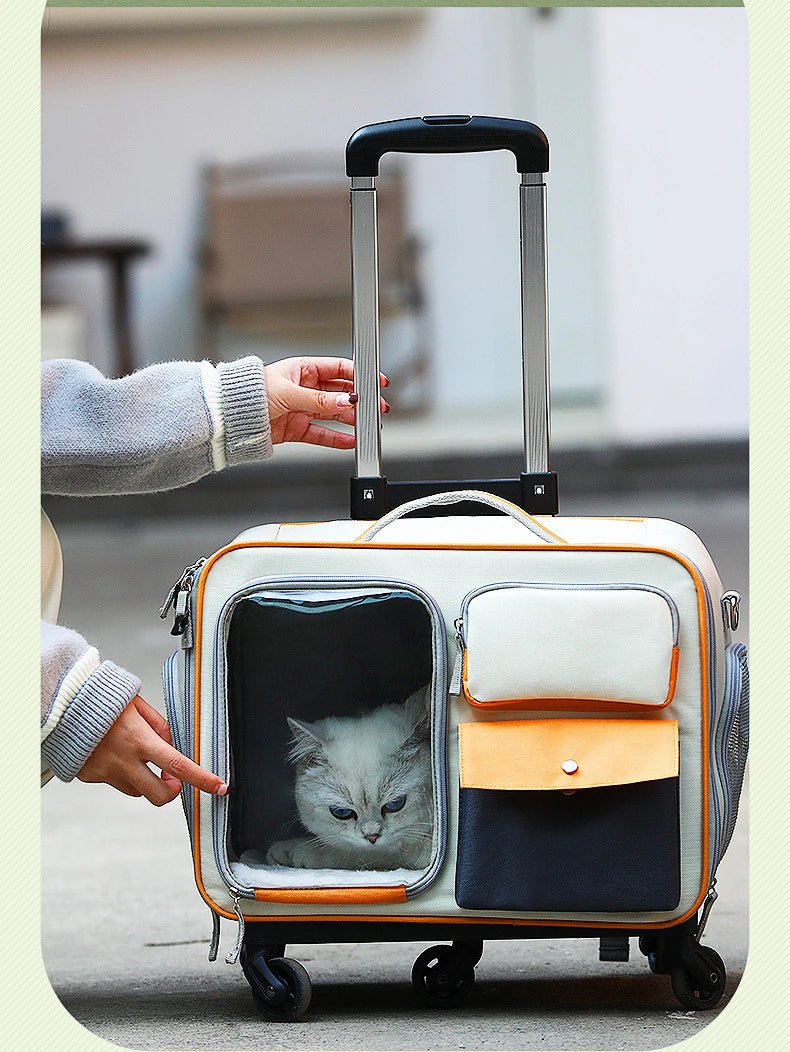 Pet Cart Portable Cat Bag Portable Travel Essential Luggage Small Cat And Dog Suitable For High Beauty Styles