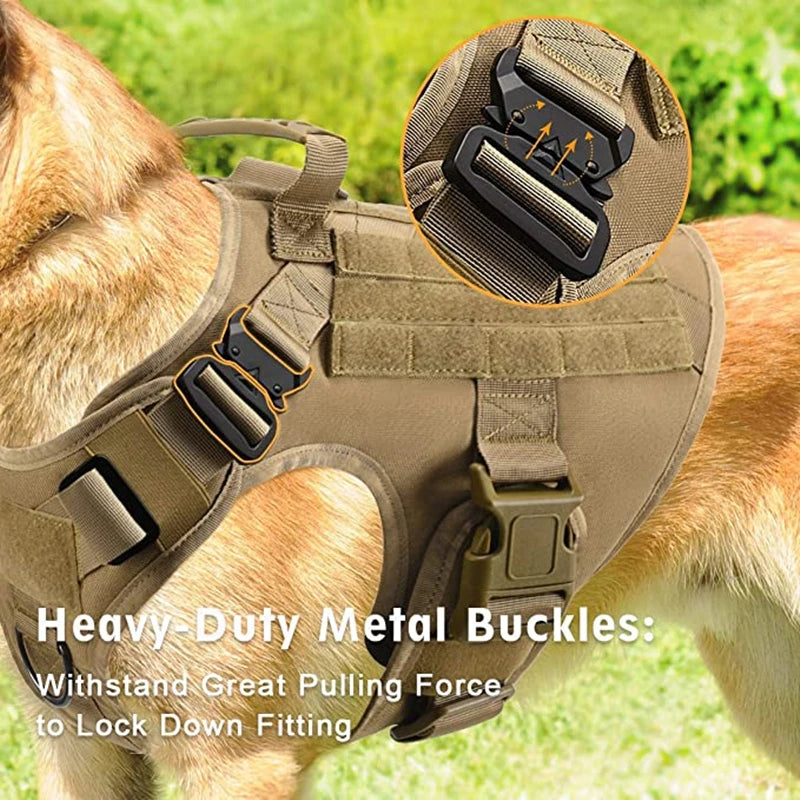 Pet K9 Tactical Military Vest German Shepherd Golden Retriever Tactical  Training Dog Harness and Leash Set For All Breeds Dogs