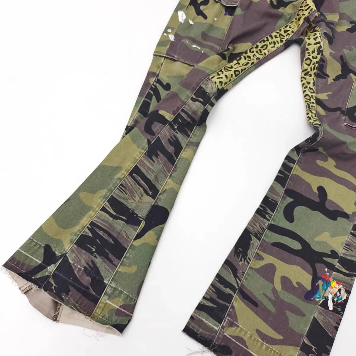 New Luxury Men 2024 Cotton Camouflage Leopard Comfortable Cotton Parkour Sweat Casual Pants Tactical Function Cargo #U48